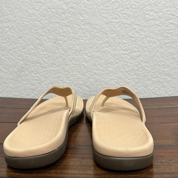 Vionic Tide Aloe Metallic Orthotic Leather Sandals Size 12 - Picture 5 of 7